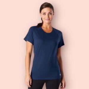Smartwool Women’s Merino Plant-Based Dye Short Sleeve Tee In Indigo Blue